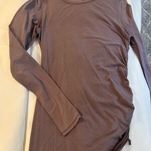 Lululemon Athletica Mauve Fitted Long Sleeve T-Shirt